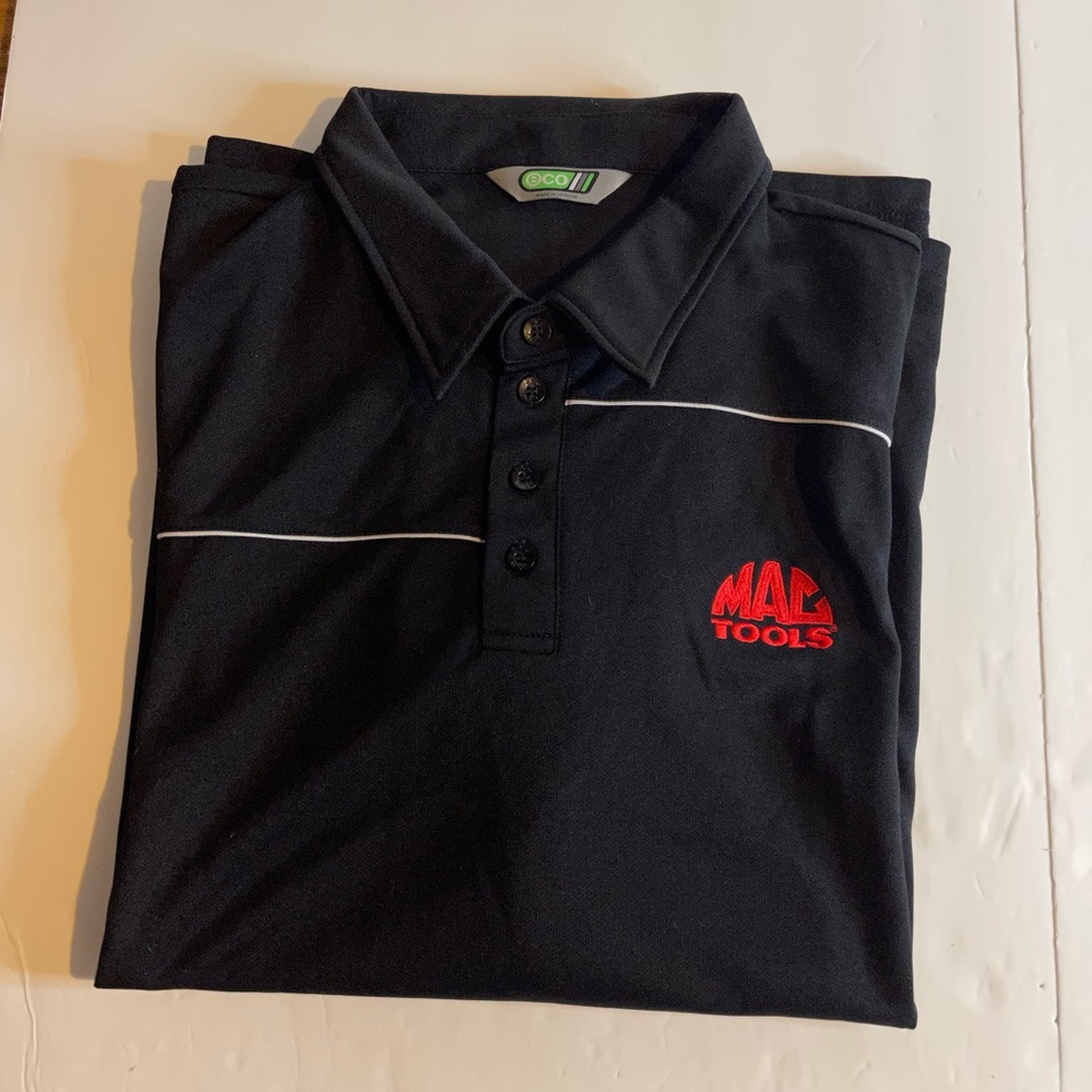 Mens Mac Tools Polo Pullover Button Shirt Black 3XL XXXL